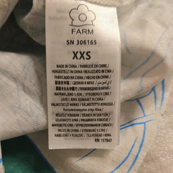 FARM Rio Vibrant Blue and Green Floral Dress - Picture 8 of 16